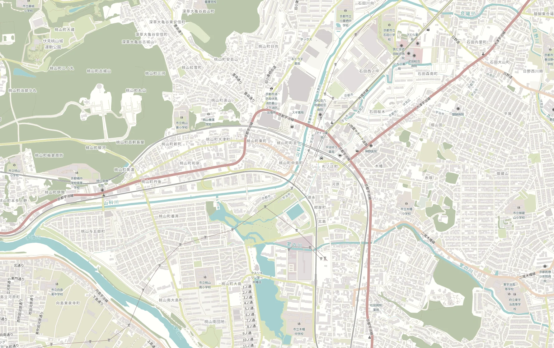六地藏区域巡礼顺序地图